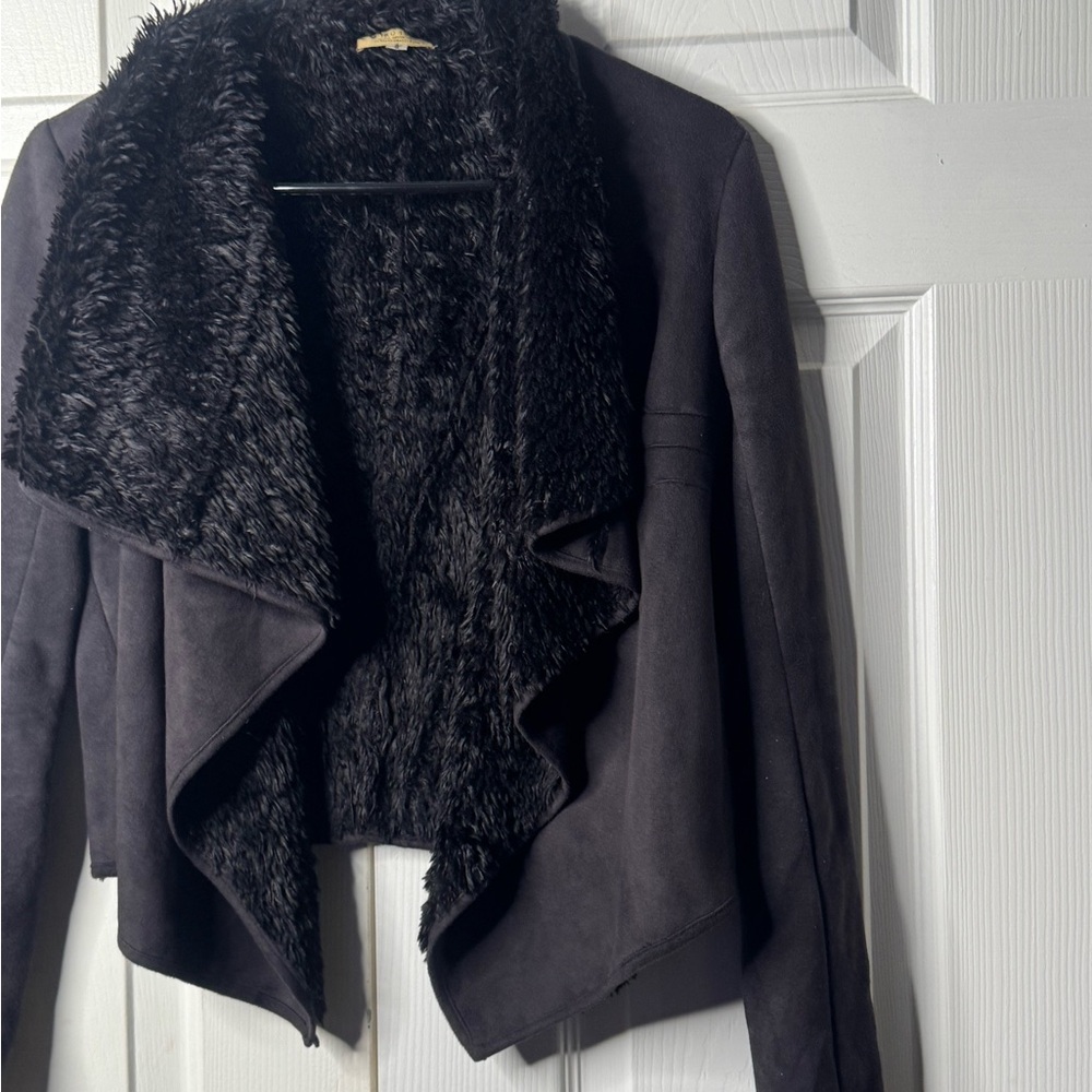 Piko 1988 Black Faux Fur Lined Jacket - Picture 6 of 14